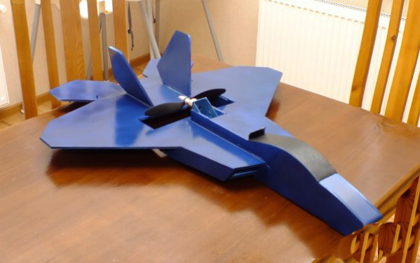آموزش ساخت هواپیمای جت جنگی کنترلی مدل f22 raptor