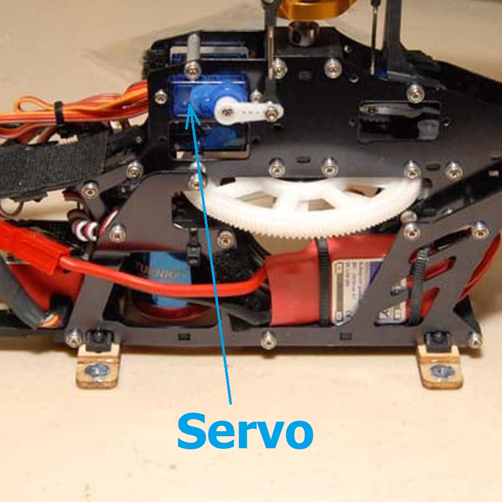 نقش سروو موتور در هلیکوپتر های آرسی