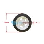 چرخ فومی فوق سبک قطر 25mm مناسب هواپیمای کشی (بسته 2 عددی)